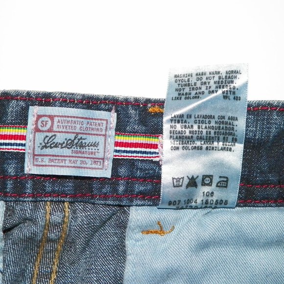 Levi Strauss Girls Denim Capris Side Tab Low Rise Relaxed Fit NWT - Picture 7 of 7